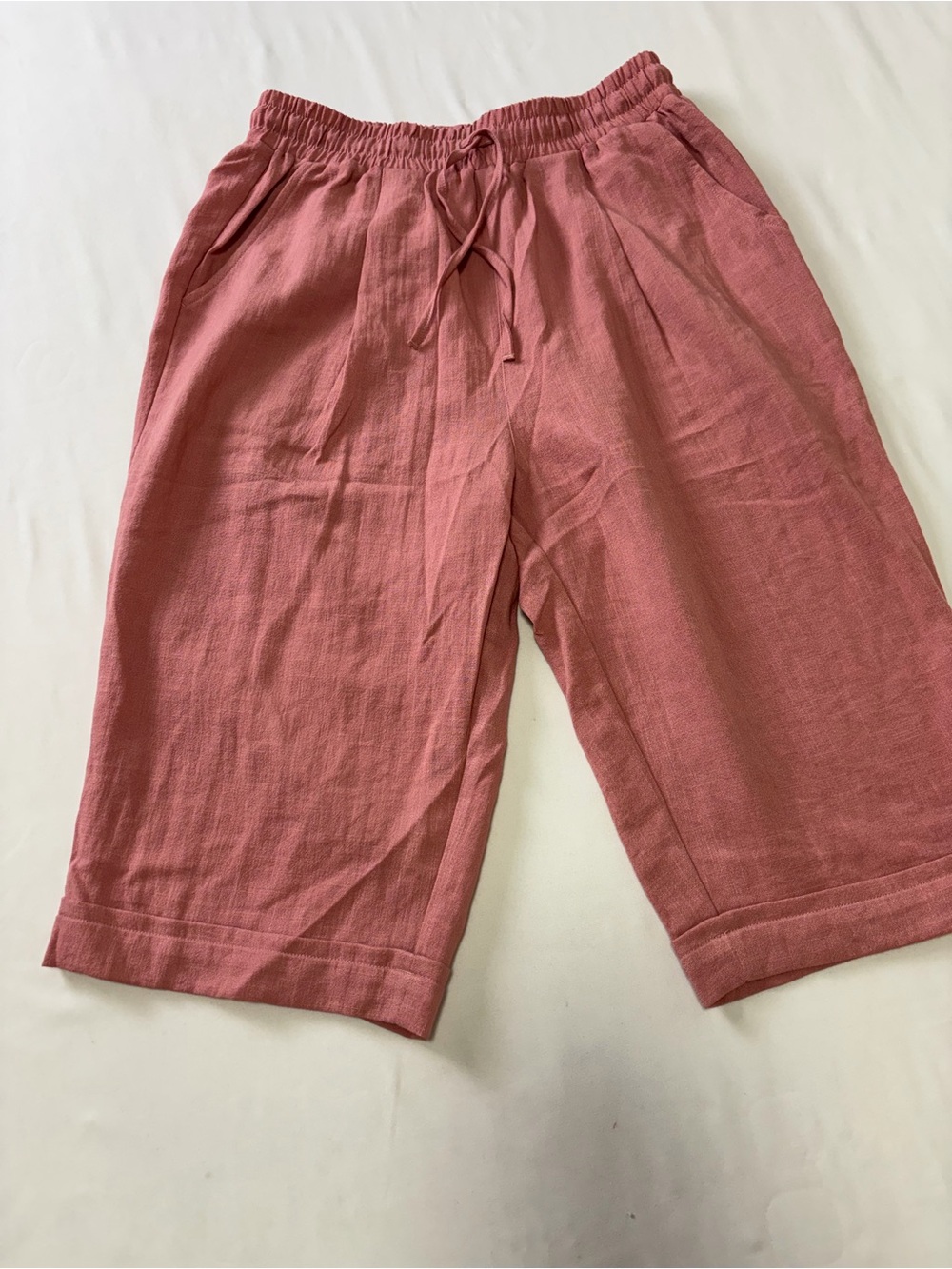 HALARA Dusty Rose Elastic-Waist Shorts